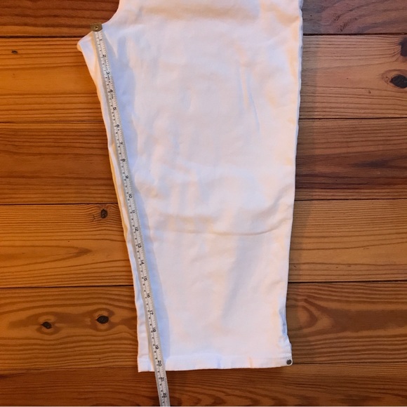 Gloria Vanderbilt Amanda White Cropped Pants Capris, EUC, 14 - Picture 5 of 11